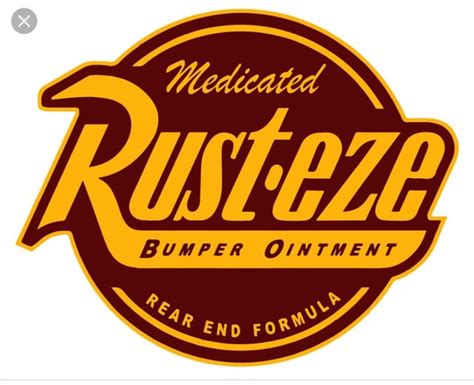 Rust Eze Bumper Ointment Logo Lightning Mcqueen Cars Logo 49 Off