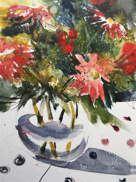 Pin By Gerda Mentens On Aquarel Watercolor Flowers Painting Art