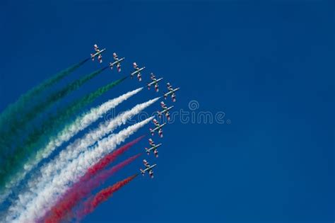 Air Show Frecce Tricolori A Punta Marina Ravenna Italy