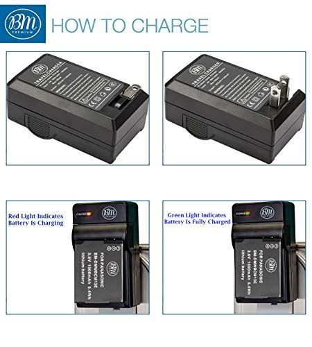 Bm Premium Pack Of Dmw Bcm E Batteries And Charger For Panasonic