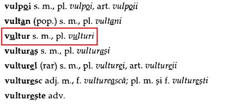 Cum Este Corect Vultur Sau Vulture Lec Ia De Dic Ie