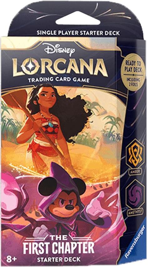 Disney Lorcana The First Chapter Starter Deck Amber And Amethyst The