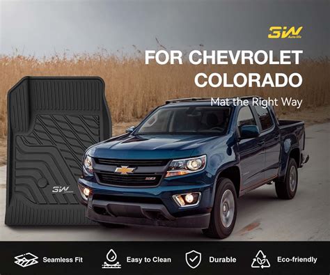 3w Chevy Chevrolet Colorado Crew Cab Gmc Canyon Crew Cab 2015 2022 Custom Floor Mats Tpe