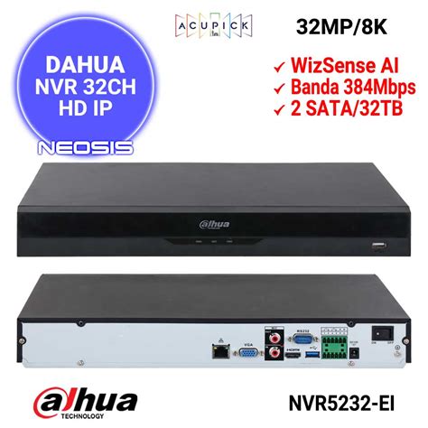 NVR 32 Canale DAHUA NVR5232 EI AcuPick Neosis Ro