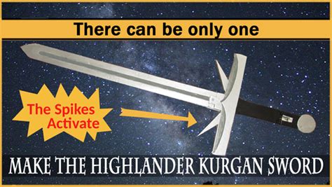 Make the Highlander Kurgan Sword with activating spikes