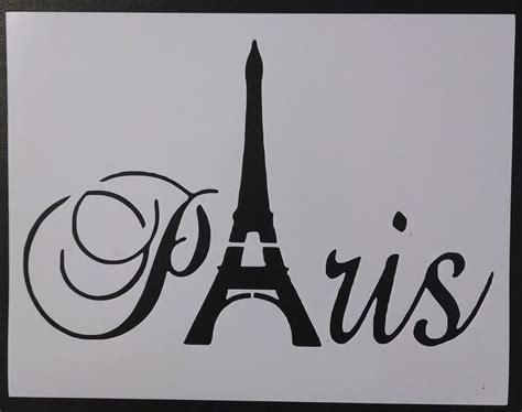 Paris Eiffel Tower Stencil My Custom Stencils