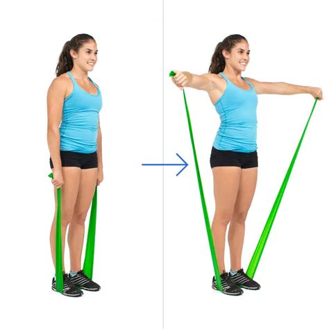 Lateral Raise With Flat Resistance Bands