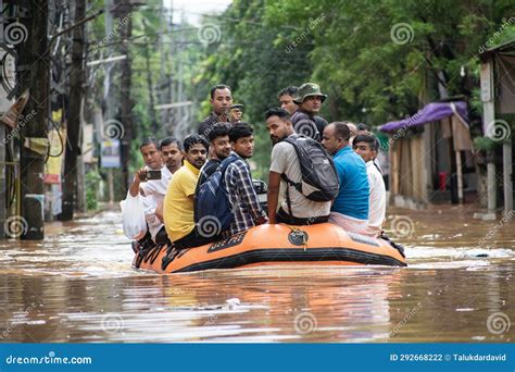 National Disaster Response Force Ndrf Personnel Rescue People From