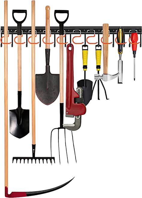 TVKB 34 All Metal Garden Tool Organizer Adjustable Garage Tool