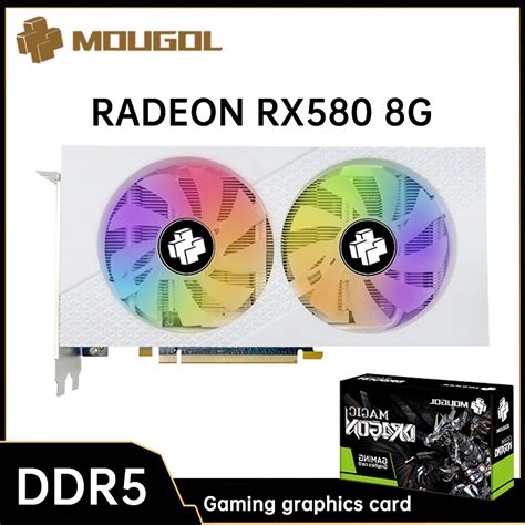 Mougol Amd Radeon Rx G White Rgb Graphics Card Gddr Memory Bit