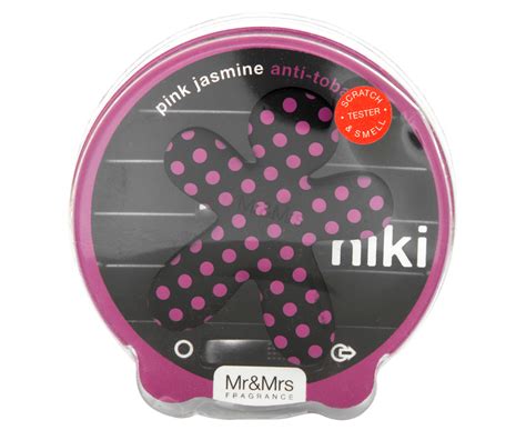 Mr Mrs Fragrance Niki Anti Tobacco Car Air Freshener Pink Jasmine