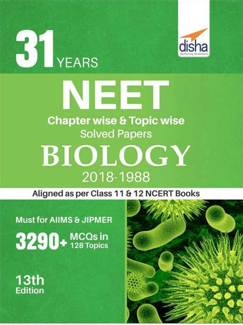 Disha Neet Biology Years Solved