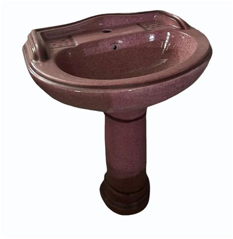 Maroon Ceramic Pedestal Wash Basin At Rs 1500 Pedestal Wash Basin In