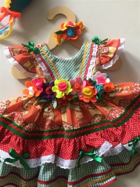 Vestidos Caipira Para Festa Junina Infantil