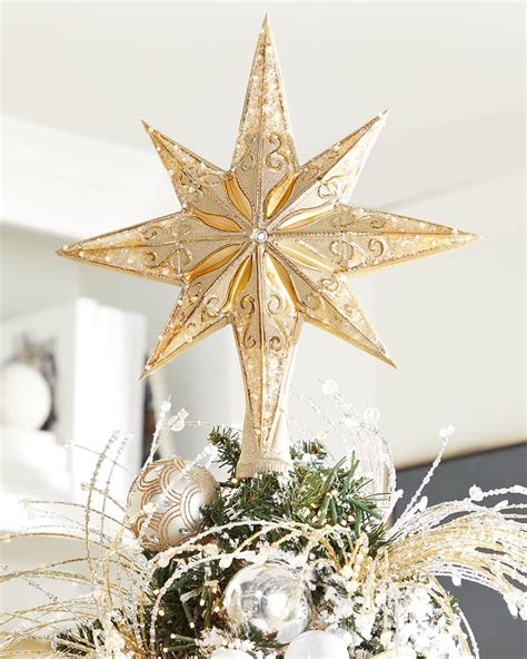 Christopher Radko Champagne Stellar Christmas Tree Topper Neiman Marcus