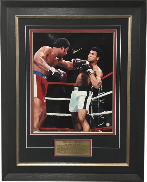 Muhammad Ali v George Foreman "Rumble in the Jungle" - Autographed ...