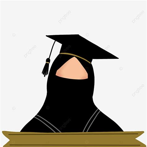 Muslimah De Formatura Bonito Vestindo Niqab Gradua O Gradua O