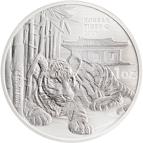 Oz Silver South Korean Tiger Medals Silver