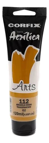 Tinta Acr Lica Corfix Arts Ml G Cor Amarelo Oxido Transparente