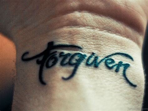 12 Nice Forgive Forget Wrist Tattoos