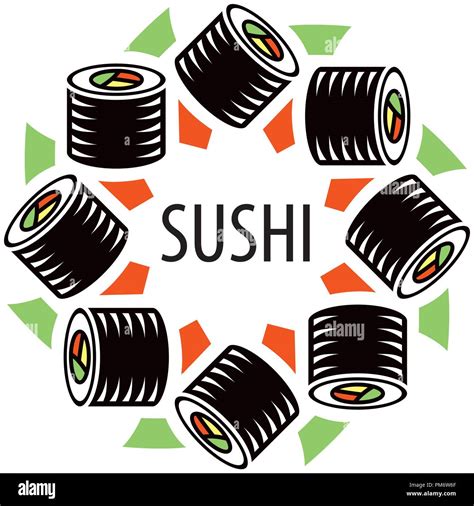 Vector Sushi Logo Stock Vector Image And Art Alamy