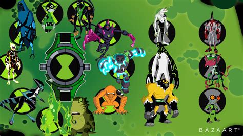 Ben 10 Omnitrix Aliens