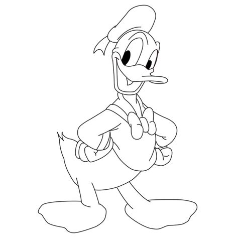 simple donald duck drawing - Neta Devito