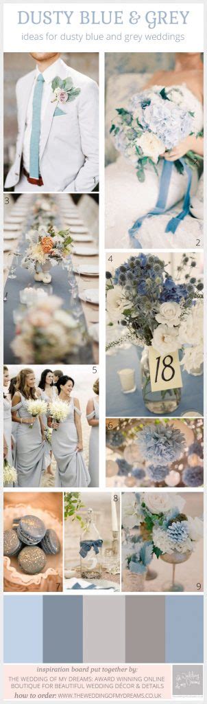 Dusty Blue And Grey Wedding Ideas