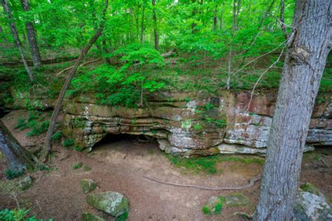 Prehistoric rock house in Sewanee Natural Bridge State Natural Area in