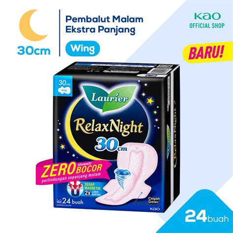 Jual Laurier Relax Night Pembalut Wanita Wing Cm S Shopee Indonesia