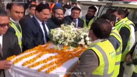 Sialkot Lynching Priyantha Kumaras Remains Laid To Rest At His Home