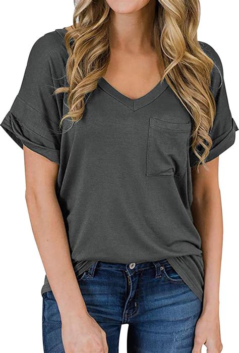 Leoparden V Neck T Shirt Damen Overzised V Neck T Shirt Kurzarm Frauen