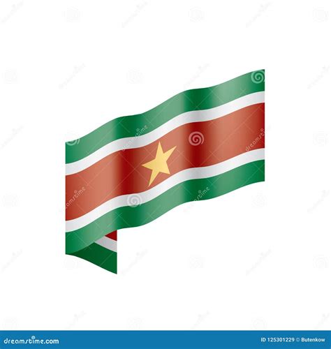 Bandera De Suriname Ejemplo Del Vector Ilustraci N Del Vector