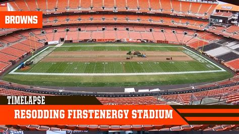 Browns Grounds Crew Resods FirstEnergy Stadium Cleveland Browns YouTube