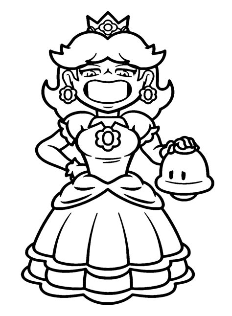 Princess Daisy Coloring Pages Coloringpagesonly