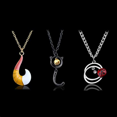 Hot Wholesale New Anime Miraculous Ladybug Necklace Men Gold Fox Fish ...