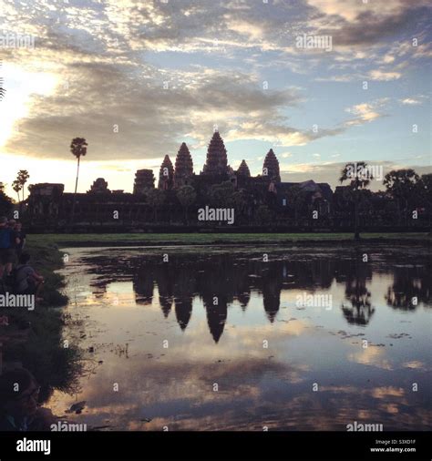 Angkor Wat at sunrise Stock Photo - Alamy