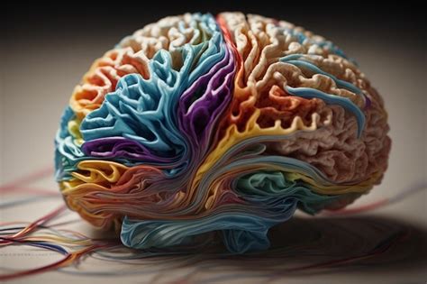 Premium AI Image | 3d illustration of a Brain tractography