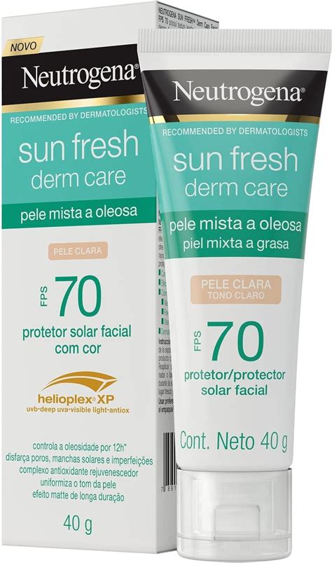 Neutrogena Sun Fresh Oily Skin Pele Clara Fps Neutrogena Pele