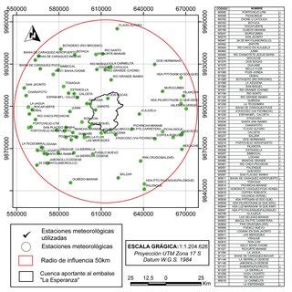 Figura N Ubicaci N Espacial De Las Estaciones Meteorol Gicas