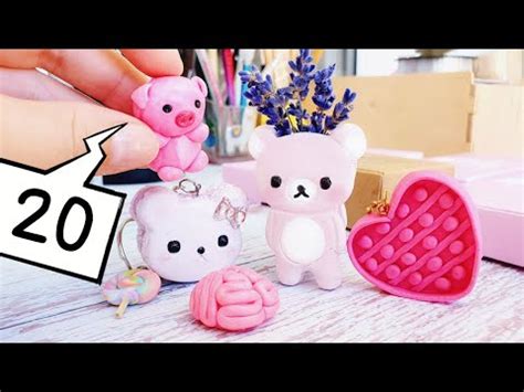 20 ИДЕЙ для ЛЕПКИ из РОЗОВОГО пластилина и полимерной глины DIY что ...