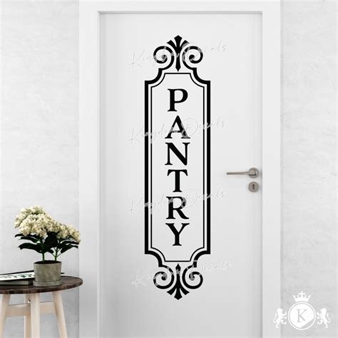 This Pantry Door Decal Is Great For Every Style From Modern To Rustic