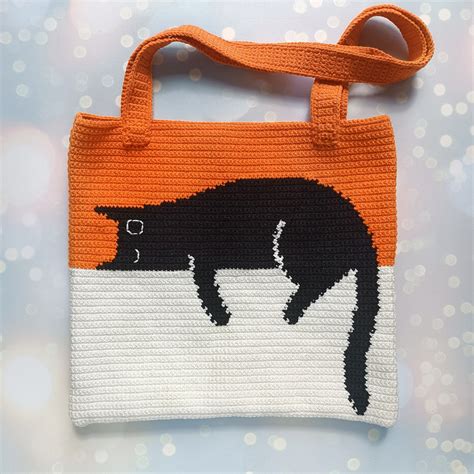 Crochet A Black Cat Bag Popular Pattern Alert Knithacker Crochet