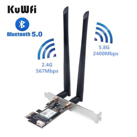 Kuwfi Wifi Pci E Netwerkkaart Dual Band Mbps Ax Bluetooth