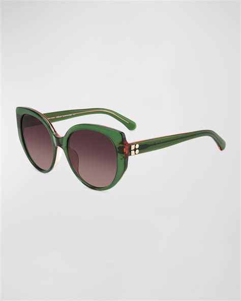 Kate Spade New York Seraphina Acetate Round Sunglasses Neiman Marcus