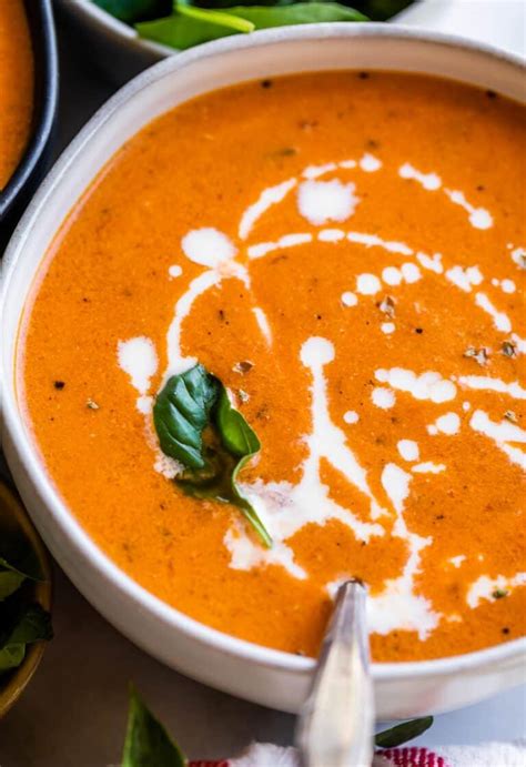 Creamy Homemade Tomato Soup Recipe The Food Charlatan