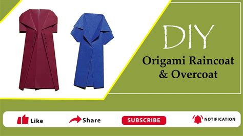 How To Make Origami Raincoat Winter Over Coat Origami Coat