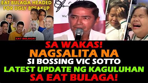 Eat Bulaga Tito Vic And Joey Nagsalita Na Si Bossing Vic Sotto Romeo