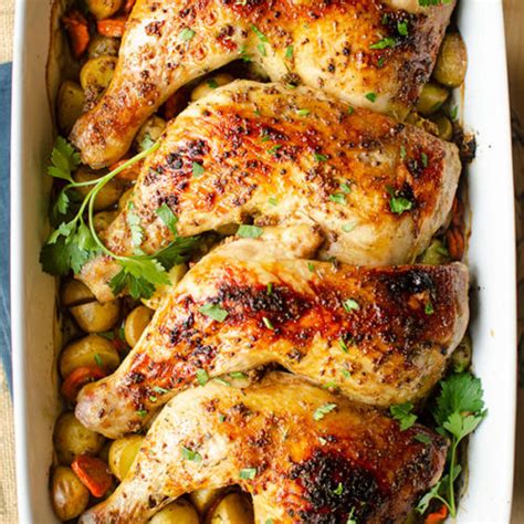 Baked Chicken Leg Quarters Living Lou