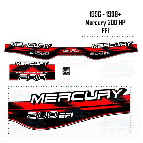 Other Outboard Engines And Components Mercury 25hp Decal Outboard